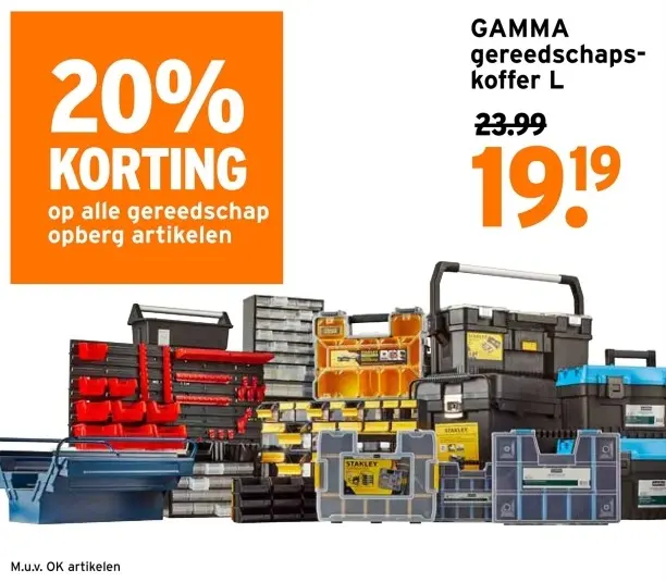 Aanbieding: gereedschapskoffer L