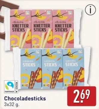 Aanbieding: Chocoladesticks