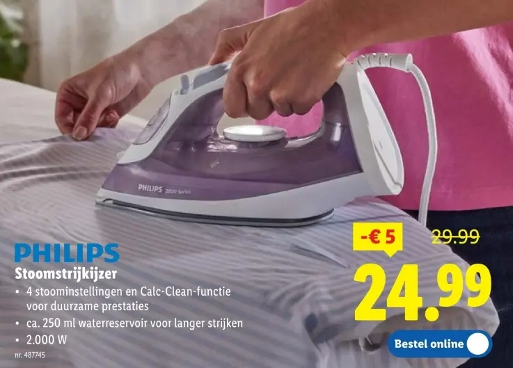 Promotie: Stoomstrijkijzer