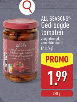 Promotie: Gedroogde tomaten