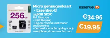 Aanbieding: Micro geheugenkaart - Essentiel-B