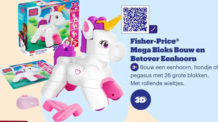 Aanbieding: Mega Bloks Bouwen en Betover Eenhoorn