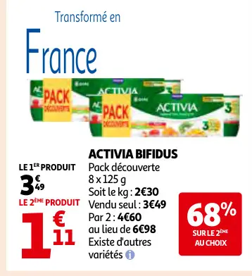 Offre: Activia bifidus
