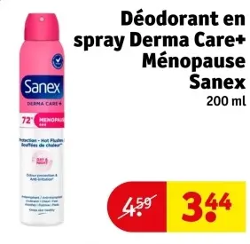 Offre: Déodorant en spray Derma Care+ Ménopause