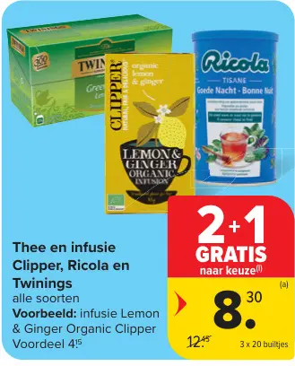 Promotie: Thee en infusie