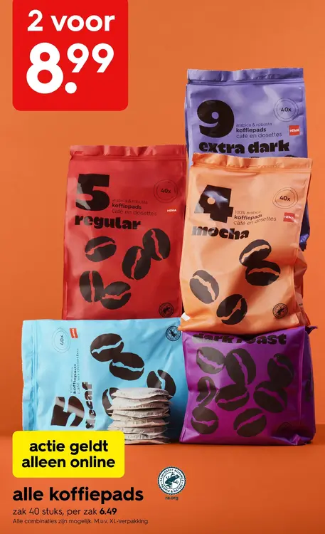 Aanbieding: koffiepads