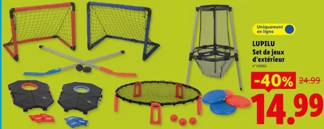Offre: Set de jeux d'extérieur