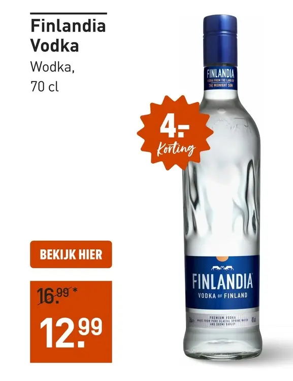 Aanbieding: Finlandia Vodka