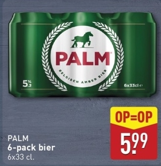 Aanbieding: PALM 6-pack bier