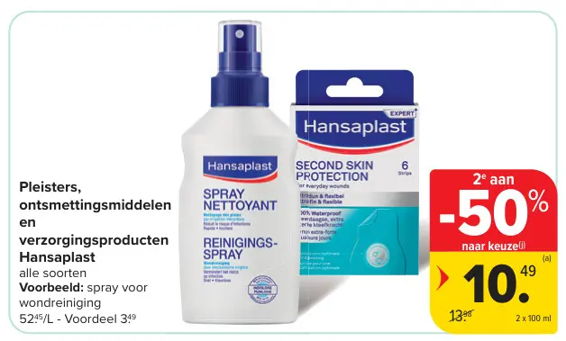 Promotie: Pleisters, ontsmettingsmiddelen en verzorgingsproducten