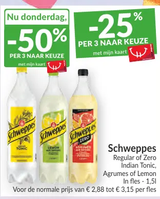 Promotie: Schweppes