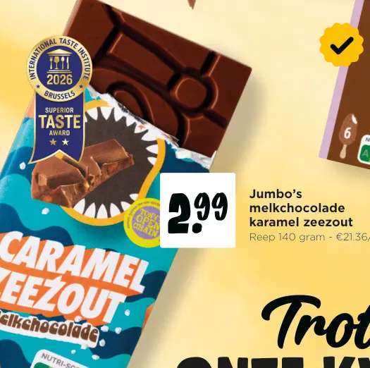 Promotie: Melkchocolade karamel zeezout
