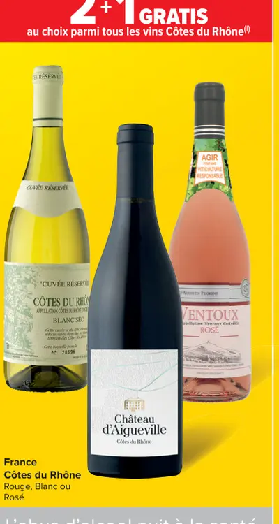 Offre: Vins Côtes du Rhône