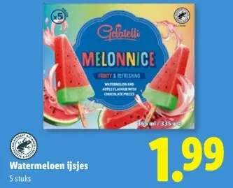 Aanbieding: Watermeloen ijsjes