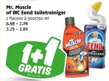 Aanbieding: Mr. Muscle of WC Eend toiletreiniger