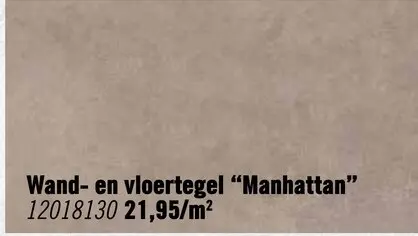 Aanbieding: MIRAVA Wand- en vloertegel Manhattan taupe V3 mat 60 x 60 cm gerectificeerd