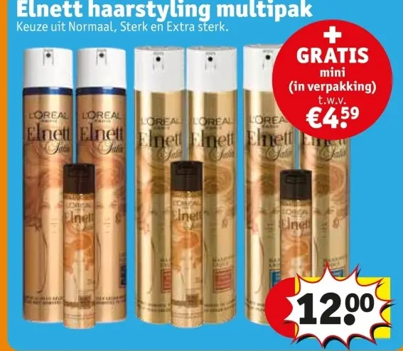 Promotie: Elnett haarstyling multipak