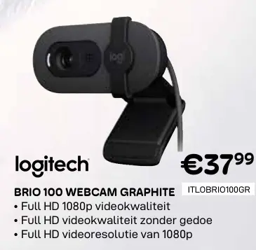 Promotie: Brio 100 webcam graphite