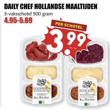 Aanbieding: Daily chef hollandse maaltijden
