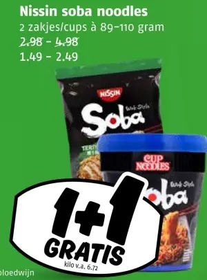 Aanbieding: Nissin soba noodles