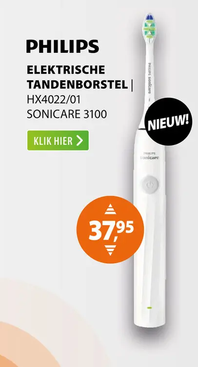 Aanbieding: Philips HX4022/01 Sonicare 3100 Wit