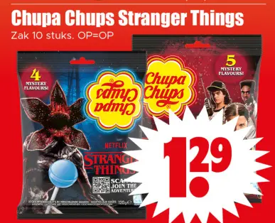 Aanbieding: Chupa Chups Stranger Things