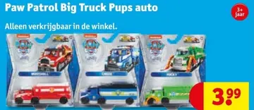 Aanbieding: Paw Patrol Big Truck Pups auto