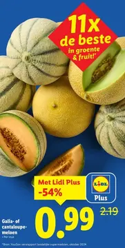 Aanbieding: Galia- of cantaloupemeloen