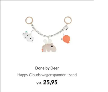 Aanbieding: Happy Clouds wagenspanner - sand