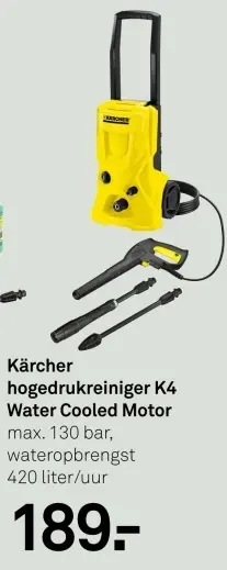 Aanbieding: Hogedrukreiniger K4 Water Cooled Motor