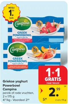 Aanbieding: Griekse yoghurt Powerbowl