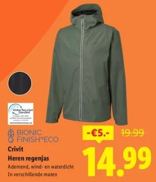 Aanbieding: Heren regenjas
