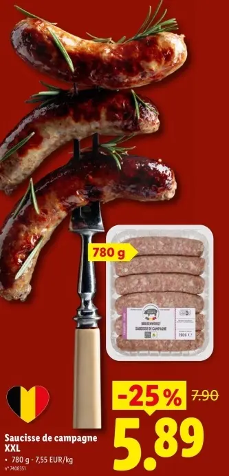 Offre: Saucisse de campagne XXL
