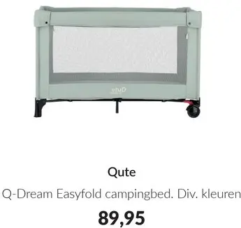 Aanbieding: Qute Q-Dream Easyfold campingbed