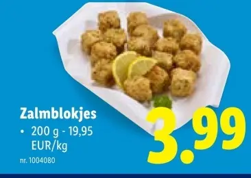 Aanbieding: Zalmblokjes