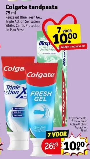 Promotie: Colgate tandpasta