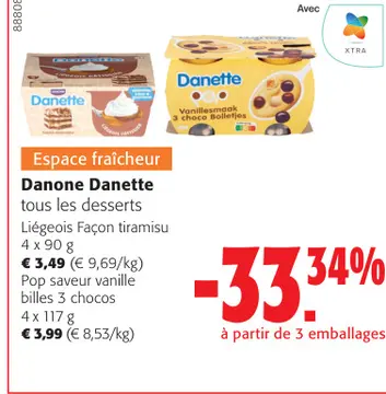 Offre: Danone Danette tous les desserts