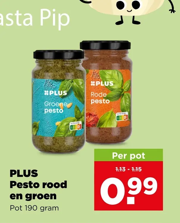 Aanbieding: Pesto rood en groen