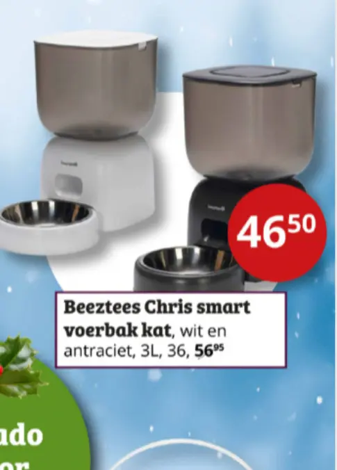 Aanbieding: Chris smart voerbak kat