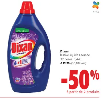 Offre: Dixan lessive liquide Lavande