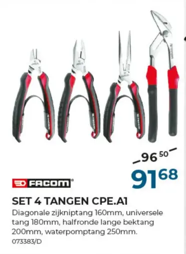 Promotie: Set 4 tangen cpe.a1