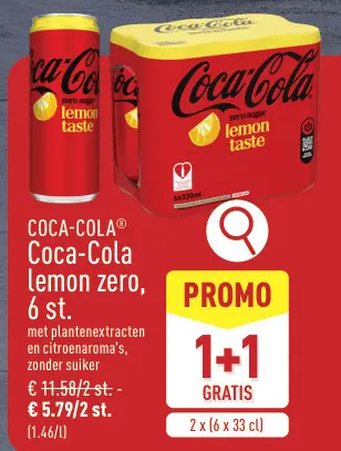 Promotie: Coca-Cola lemon zero
