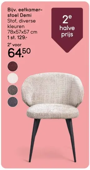 Aanbieding: eetkamerstoel Demi