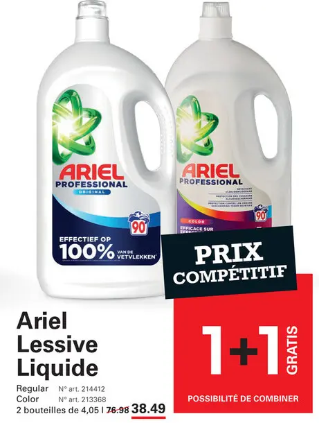 Offre: Ariel Lessive Liquide