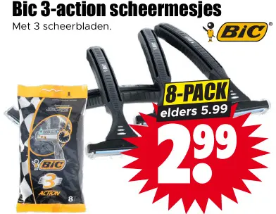 Aanbieding: 3-action scheermesjes