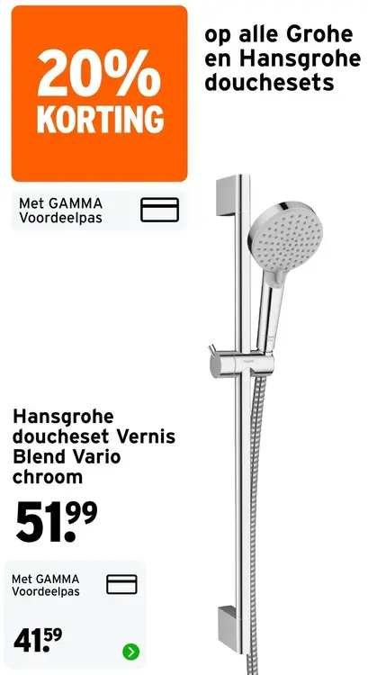 Aanbieding: Alle Grohe en Hansgrohe douchesets