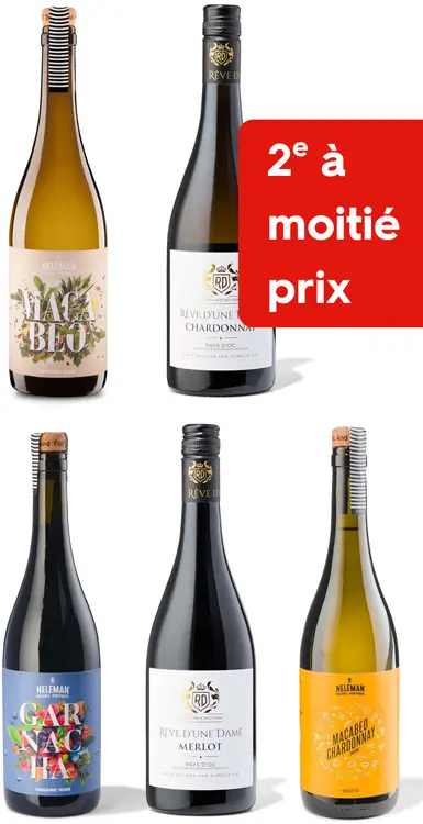 Offre: Tous les vins Neleman et Reve d'une dame