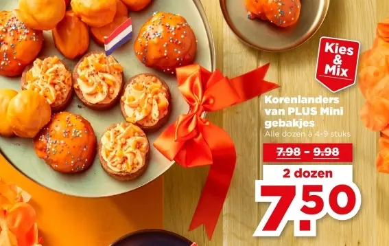 Aanbieding: Korenlanders van PLUS Mini gebakjes
