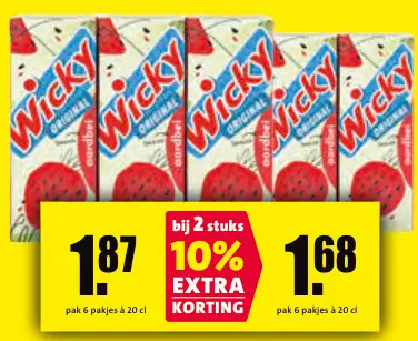 Aanbieding: Wicky Original Aardbei