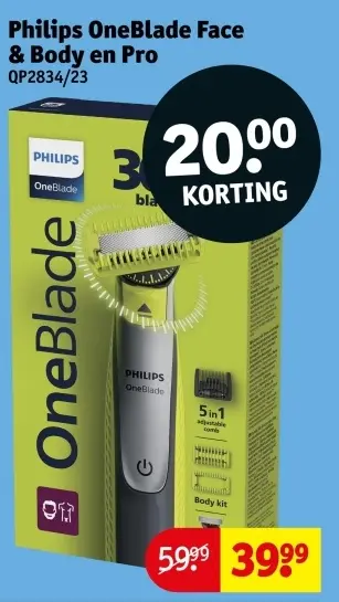 Aanbieding: OneBlade Face & Body en Pro